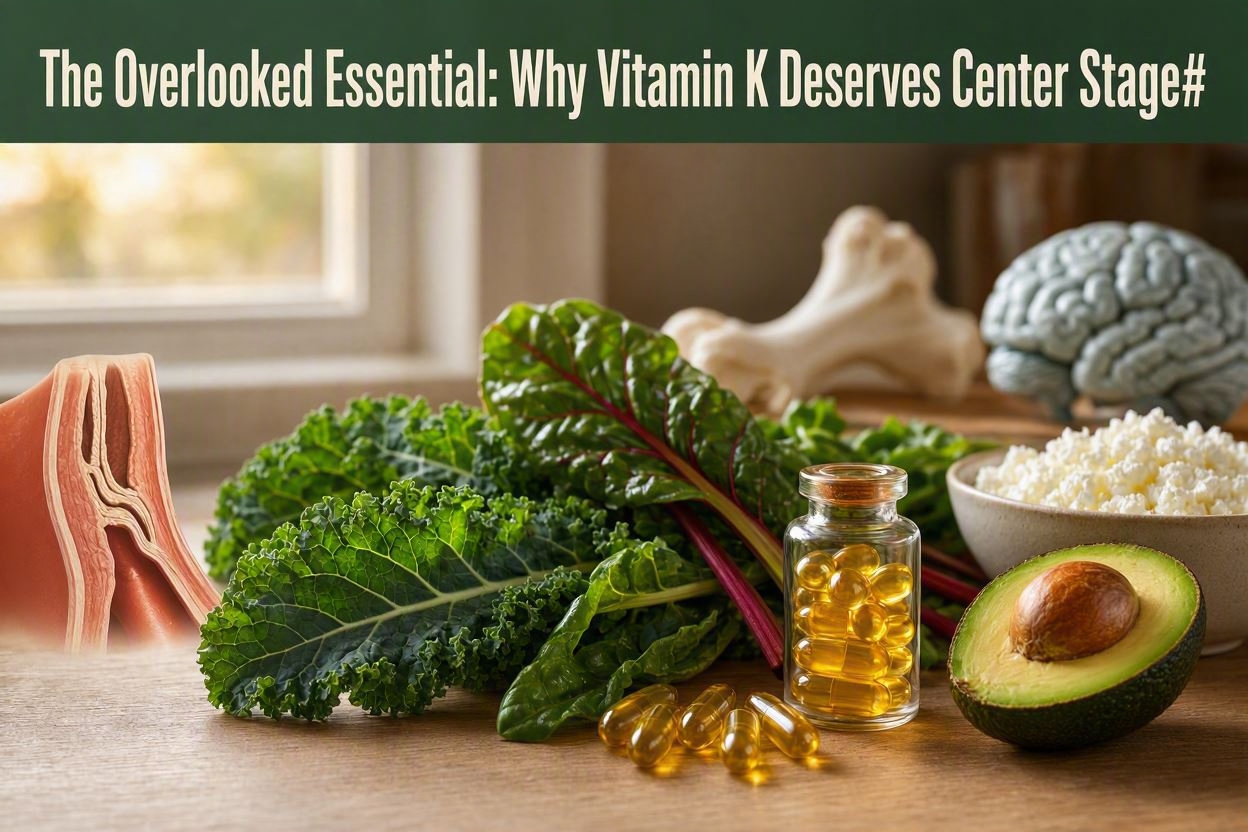 Vitamin K supports metabolic balance and steady energy throughout the day