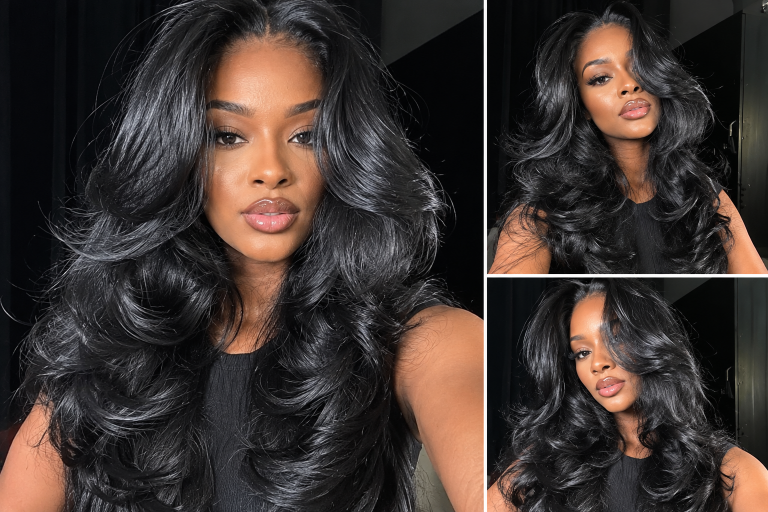Human hair wig texture